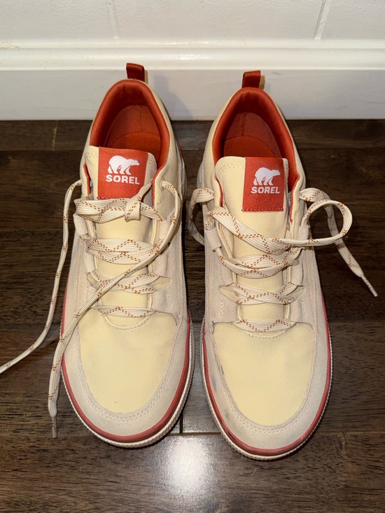Sorel Shoes - SOREL Kinetic Impact II Wonder Lace Women’s Size 10 Cream Orange Sneakers